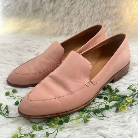 Madewell The Frances Leather Loafer in Pink Oyster Slip On Comfy Size 8.5 - Picture 5 of 11